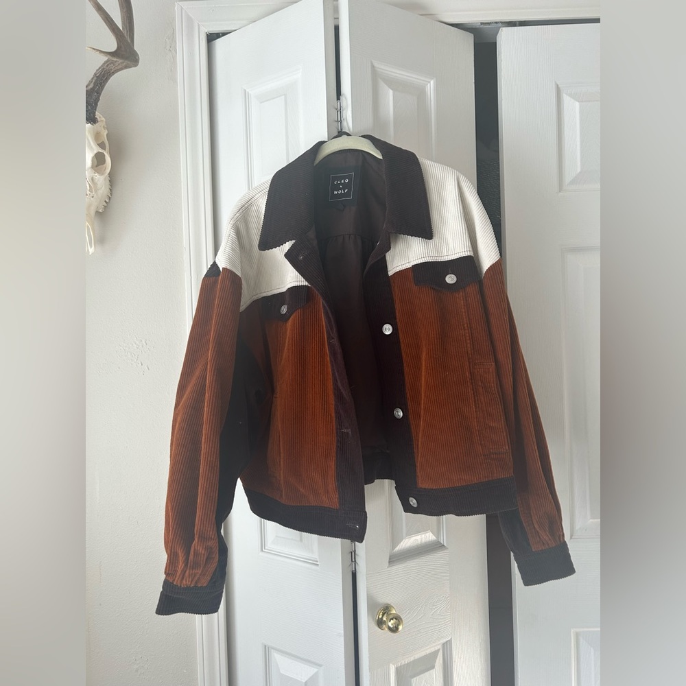 Women’s Large Corduroy Trucker Jacket